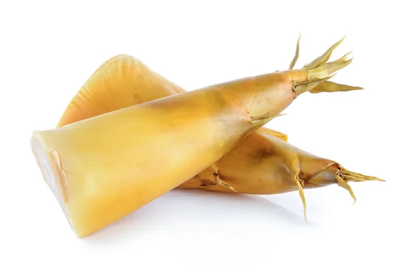 Bamboo shoots on white background — Stock Photo, Image