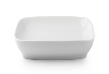 beyaz arkaplanda izole edilmiş beyaz plaka