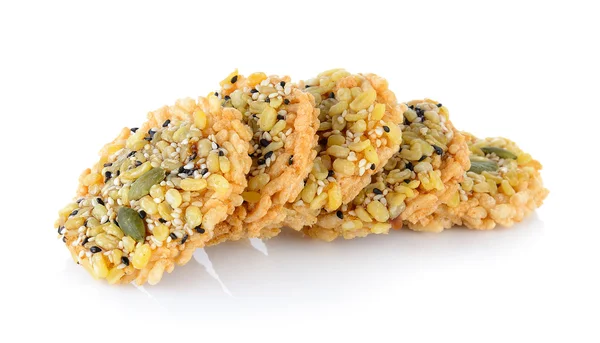 Cracker di riso croccante dolce tailandese con zucchero di canna — Foto Stock