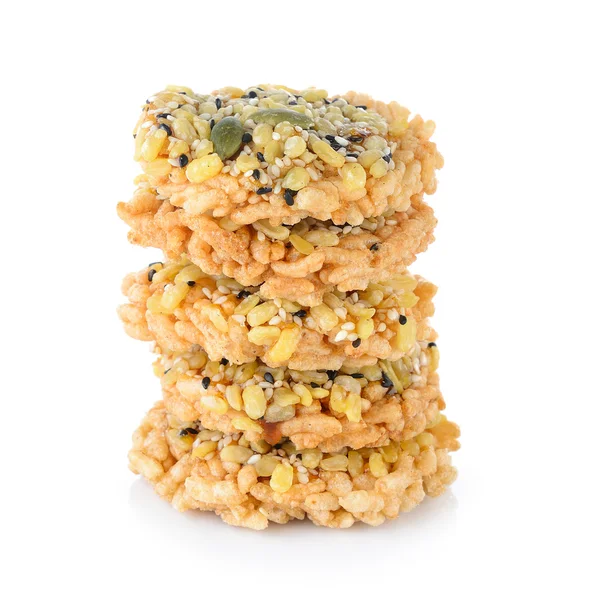 Cracker di riso croccante dolce tailandese con zucchero di canna — Foto Stock