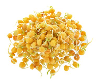 Bezelye izole üzerinde beyaz arka plan lahanası