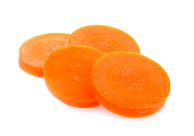 dilim havuçlu beyaz zemin üzerine