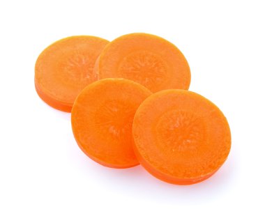 dilim havuçlu beyaz zemin üzerine