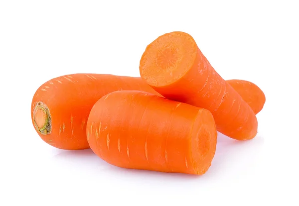 Carota isolata su sfondo bianco — Foto Stock