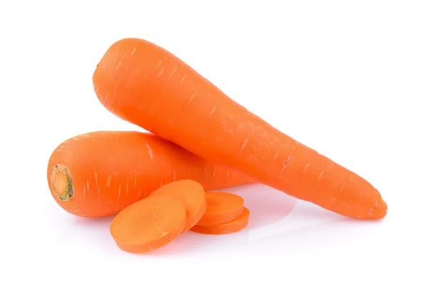 Carota isolata su sfondo bianco — Foto Stock