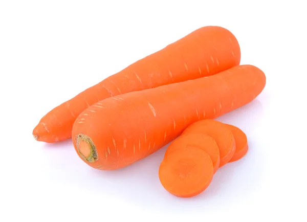 Carota isolata su sfondo bianco — Foto Stock