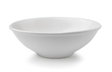 seramik kase beyaz arkaplanda izole