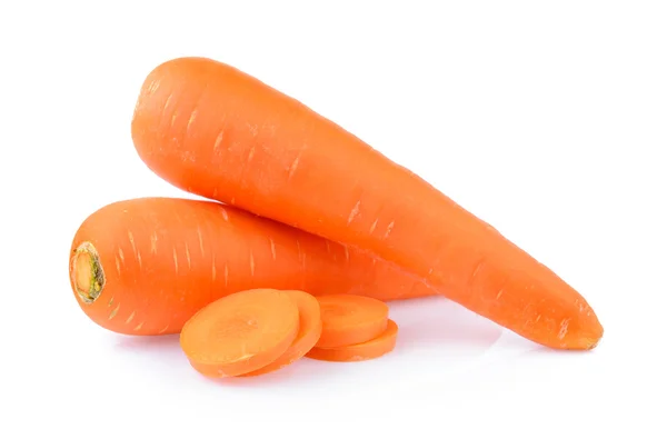 Carota isolata su sfondo bianco — Foto Stock