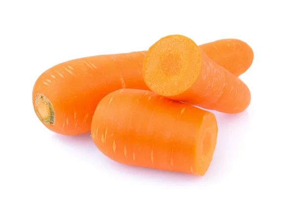 Carota isolata su sfondo bianco — Foto Stock