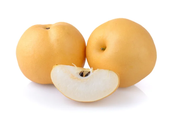 Chinese pear on white background — Stock Photo, Image