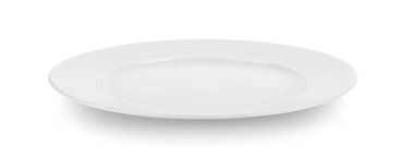  seramik plaka beyaz arkaplanda izole edildi