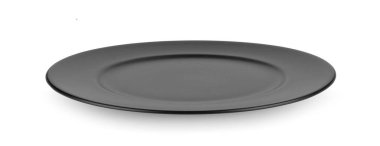 Siyah plaka beyaz arkaplanda izole edildi