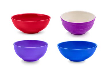 seramik kase beyaz arkaplanda izole