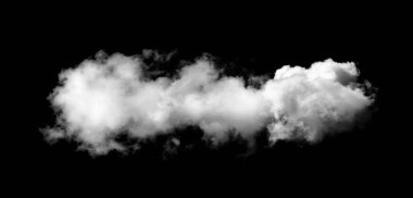 Siyah arkaplan üzerindeki bulutlar