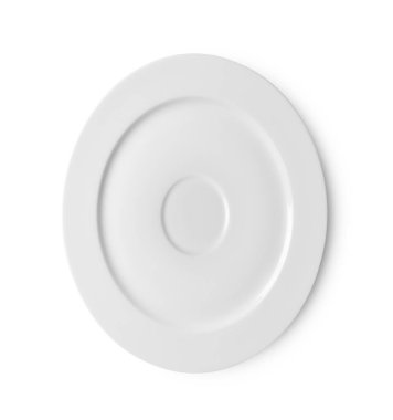 beyaz arkaplanda izole edilmiş beyaz plaka