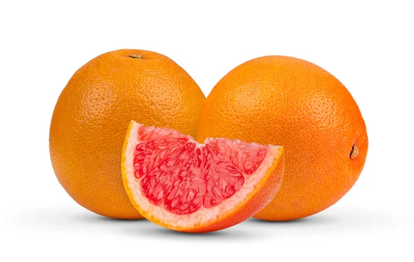 Grapefruit Zitrusfrüchte Isoliert Auf Weißem Hintergrund — Stockfoto