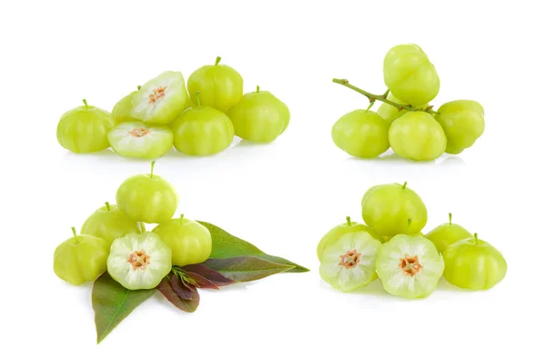 Bintang Gooseberry Latar Belakang Putih — Stok Foto