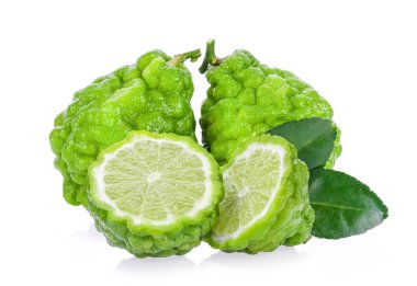 bergamot beyaz arkaplanda izole edildi