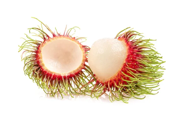 Rambutan Fruits Isolated White Background — Stock Photo, Image