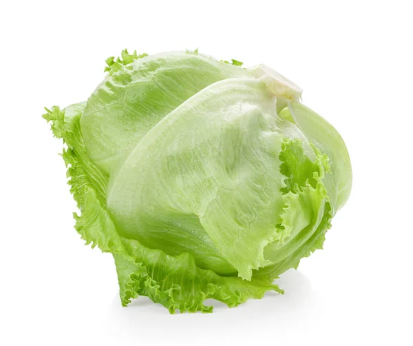 Iceberg Cabbage Isolated White Background — Stock Photo, Image