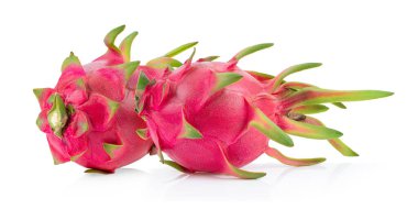 Ejderha meyvesi, pitaya beyaz arka planda izole