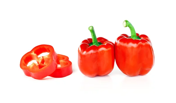 Red pepper on white background — Stock Photo, Image