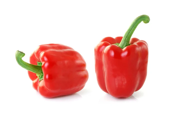 Red sweet peper on white background — Stock Photo, Image