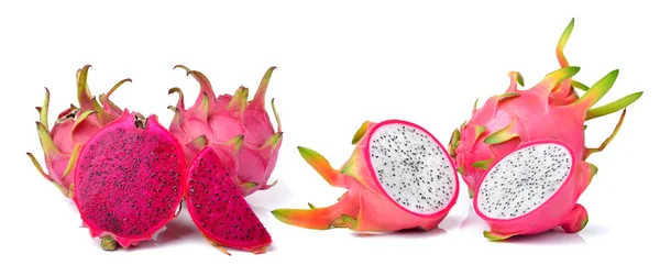 Dragon Fruit geïsoleerd op witte achtergrond — Stockfoto