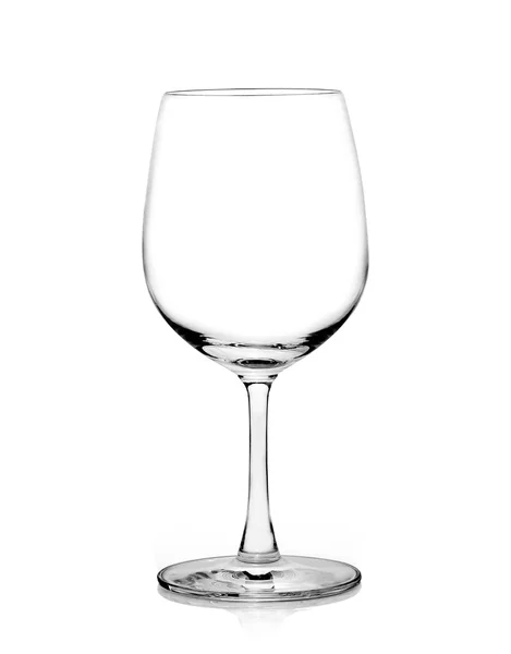 Порожній келих для вина. ізольовані на білому фоні — стокове фото