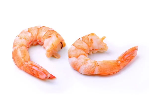 Shrimps on a white background — Stock Photo, Image