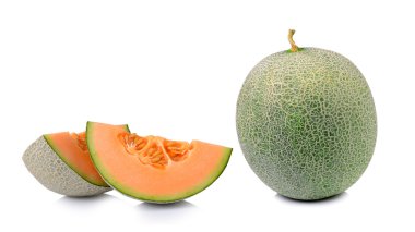 kavun beyaz arkaplanda izole