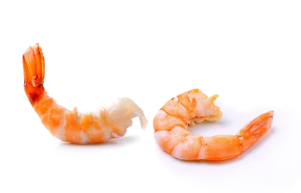 Shrimps on a white background — Stock Photo, Image