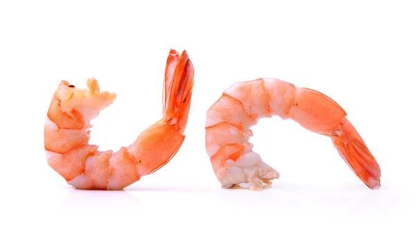 Shrimps on a white background — Stock Photo, Image