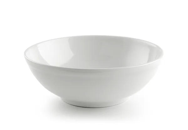 White ceramic bowl on white background — Stock Photo, Image