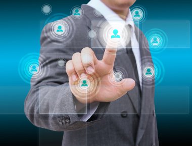 İş adamı Doğru kişiyi seçiyor