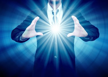 işadamı eli boş tutan