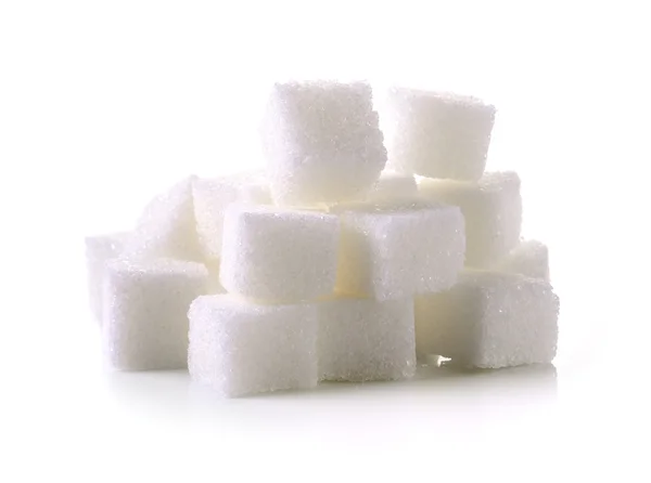 Sugar Cube sur fond blanc — Photo