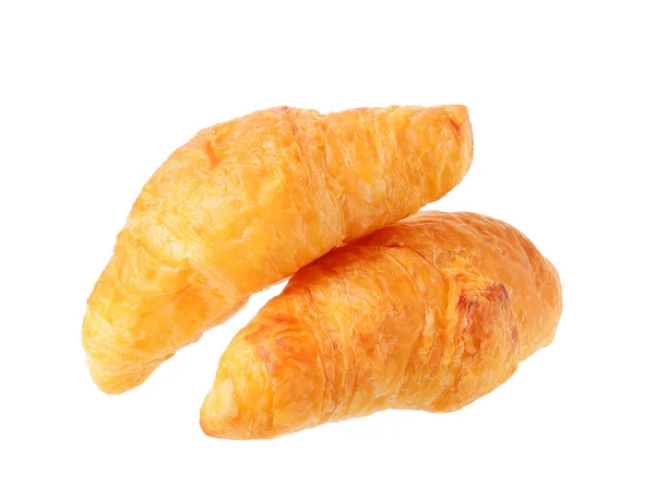 Croissant isolado no fundo branco — Fotografia de Stock