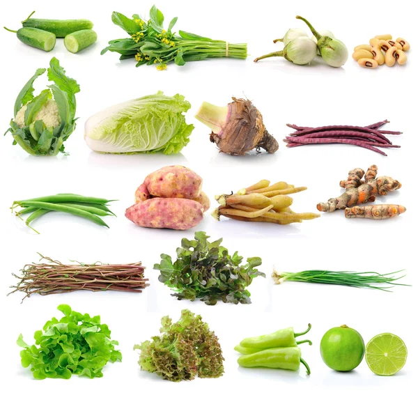 Set of vegetable on white backgruond — Stock Photo, Image