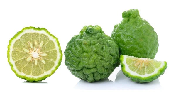 Buah bergamot pada latar belakang putih. — Stok Foto