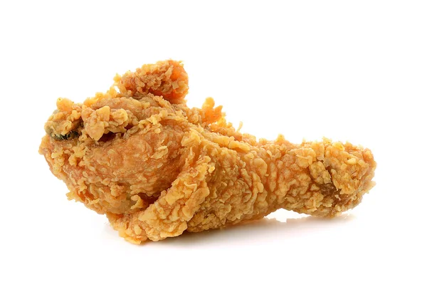 Fried chicken on white background — Stock Photo, Image