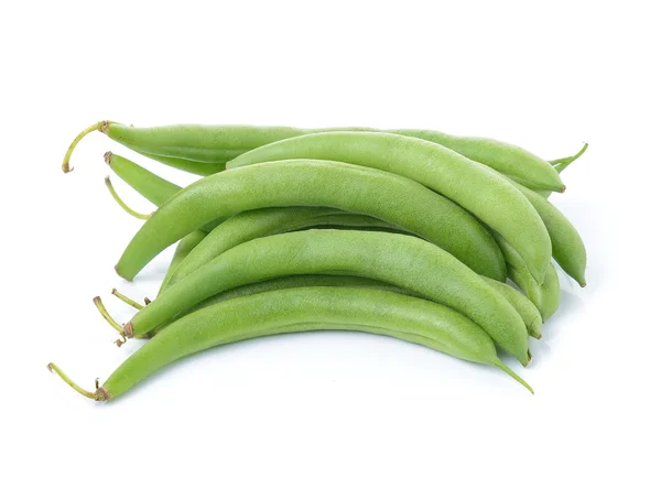 Green beans on white background — Stock Photo, Image