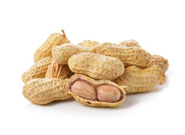 beyaz arkaplanda fıstık