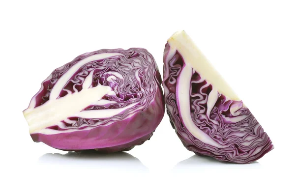 Red cabbage on white background — Stock Photo, Image