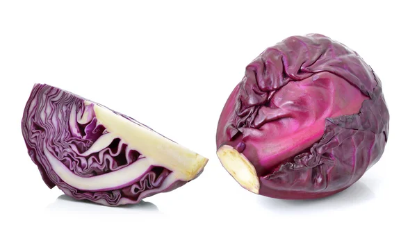 Red cabbage on white background — Stock Photo, Image