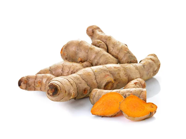 Curcuma su sfondo bianco — Foto Stock