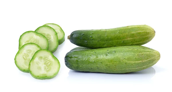 Cucumber on over white background — Stock Photo, Image