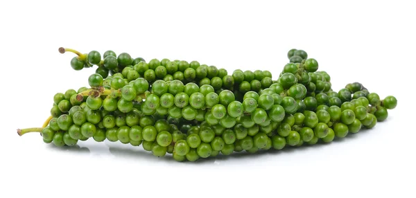 Peppar frön på vit bakgrund — Stockfoto