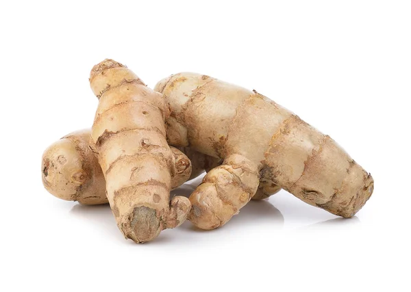 Curcuma fresca su sfondo bianco — Foto Stock