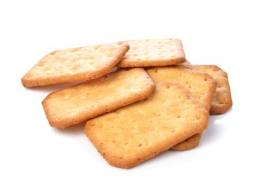 Beyaz arkaplanda kraker 